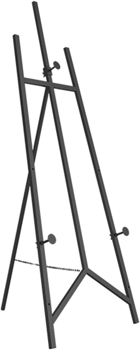 120/150cm Easel Stand for Wedding - Foldable Portable Display Easel Easy to Fold Lightweight Metal Artist Easel for Painting and Sketching (Black 150cm)