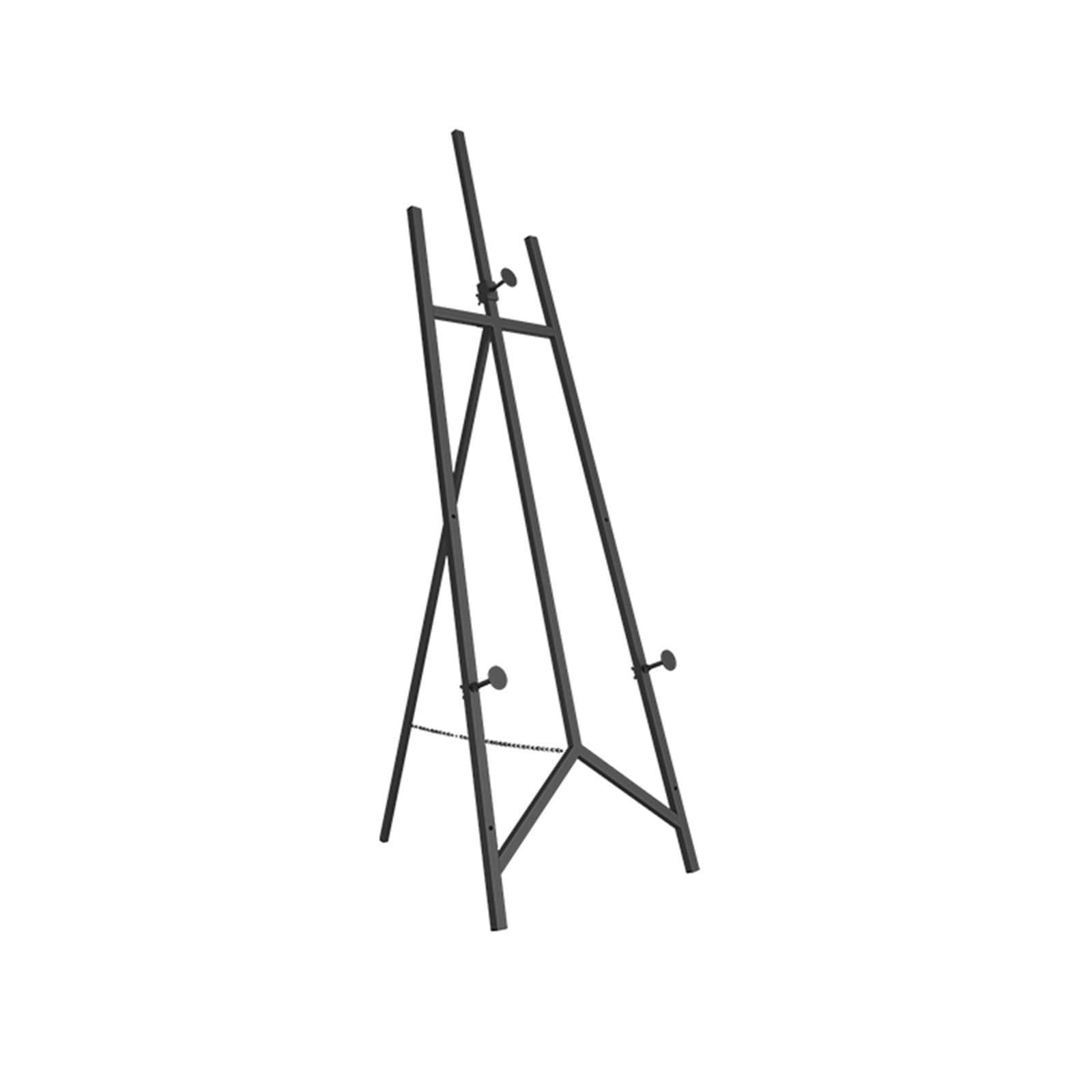 WDSOPK Painting Artist 120/150cm Easel Stand for Wedding - Foldable Portable Display Easel, Easy to Fold, Lightweight Metal Artist Easel for Painting and Sketching (Black 120cm)
