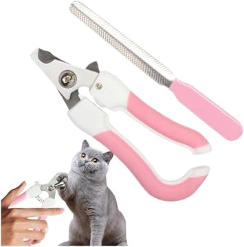 2 li set Kedi K pek T rp l  T rnak Makas  Seti T rp  ve T rnak Makas  Kedi ve K pekler I in Pembe