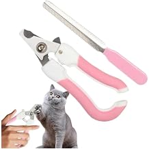 2 li set Kedi K pek T rp l  T rnak Makas  Seti T rp  ve T rnak Makas  Kedi ve K pekler I in Pembe