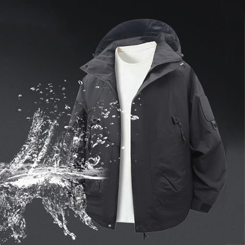 Hoodie Jacket Men Oversized Hooded Neck Fashion Sweatshirts Sports Coats with Multi Pockets Casual Streetwear Trendy2