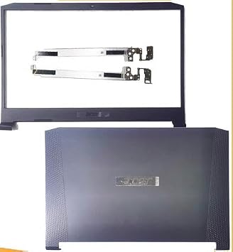 LCD Top Case Rear Lid Back Cover & Front Bezel Frame Trim & Hinges Pair Sets Bracket Compatible with Acer Nitro 5 AN515-43 AN515-44 AN515-54 AN515-55 AN515-56 AN515-57 Model N18C3 N20C1 Laptop | LCD Top Rear Lid Back Cover Front Bezel Frame Trim Hinges for Acer Nitro 5 AN515-55 AN515-56 AN515-57 Model N18C3 N20C1