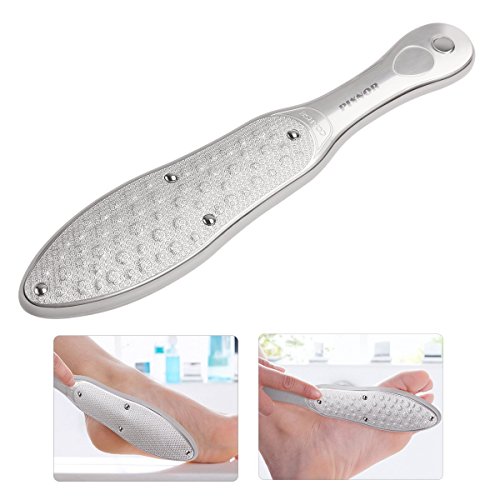 Foot File, Pixnor Feet File Callus Remover Double Sided Stainless Steel Pedicure Rasp