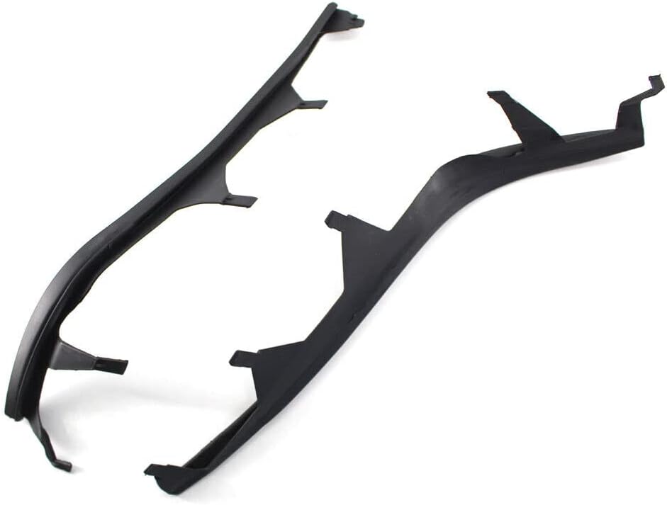 Left Right Headlight Upper Cover Rubber Strip Seal Gasket Compatible with 2002-2005 BMW 4 Door E46 325i 330i Headlight Sealing Trims Gasket