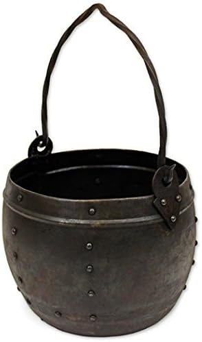 NauticalMart Medieval Witches Brew Black Cauldron Renaissance Fair Replica Camping Pot