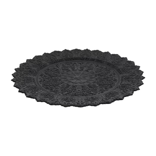 Platos Cargadores Redondos Negros 13" Pack 50 miniatura 6
