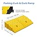 2Pack Curb Ramp, Portable Lightweight Heavy Duty Plastic Driveway Curb Ramps for Low Cars,Motorcycle Ramp,Curb Ramps (4.33 inch High)