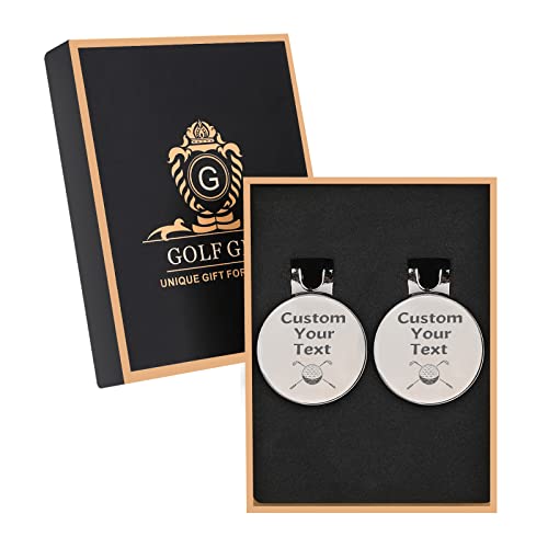 Nc Personalized Golf Ball Markers, Marker Hat Clip, Gifts For Men, Accessories Stainless Steel Magnetic Fathers Day Gifts, Custom Gift Box Silver 0232 #TOP24