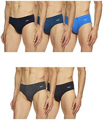 RUPA Frontline Front Open Inner Elastic Men’s Brief | 100% Cotton | Solid Colors | Comfortable & Breathable Everyday Wear | Pack of 5