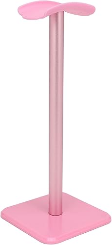 Miniatura 10 de Soporte para auriculares, soporte para auriculares para juegos con barra de soporte de aluminio, reposacabezas flexible, esquina redondeada, base