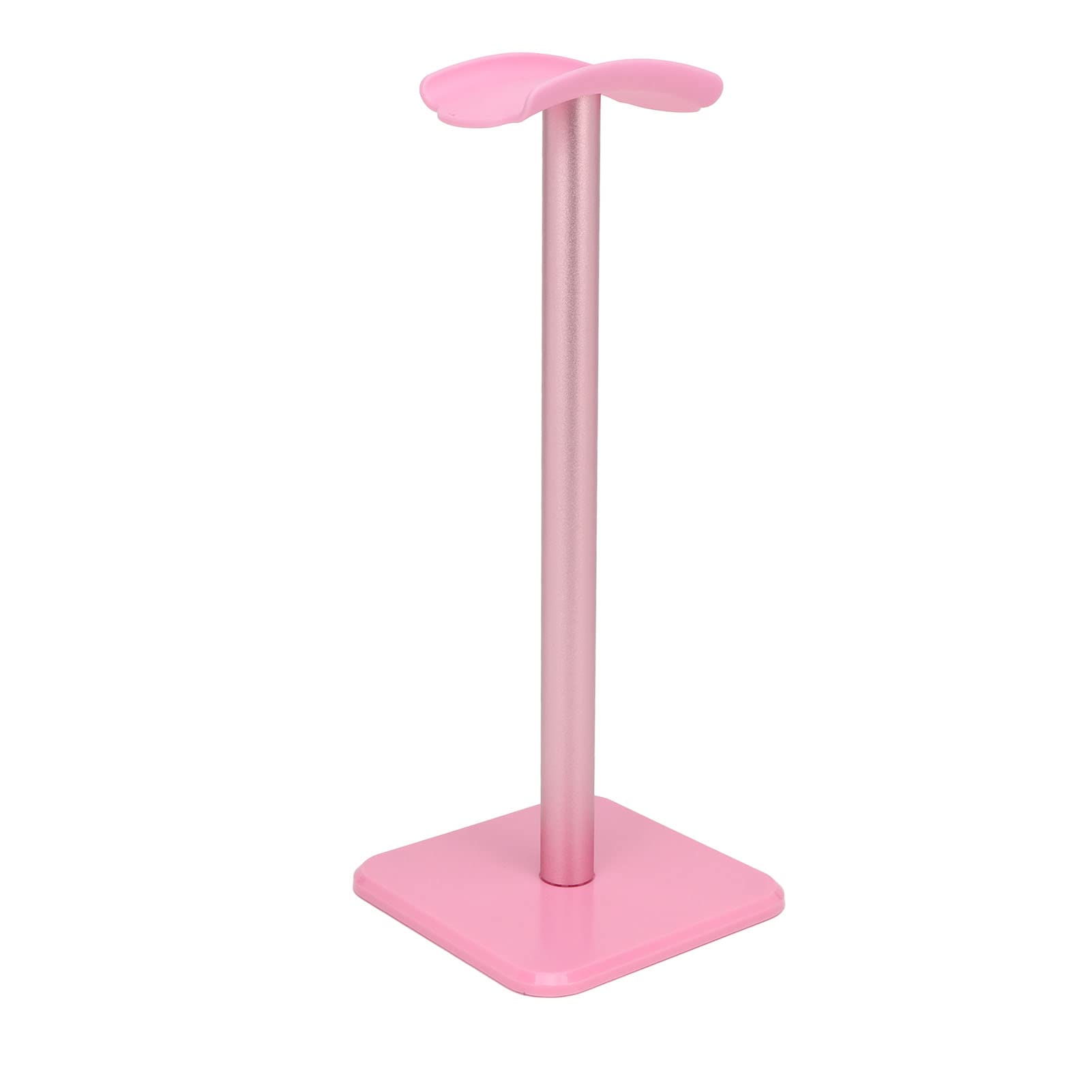 Soporte para Auriculares, Soporte para Auriculares Antideslizante de Base Ancha, Barra de Metal, Esquina Redondeada para Juegos (rosa) - rosa