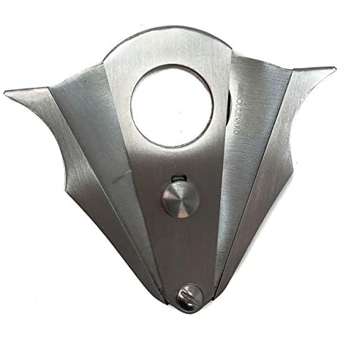 Cigar Boulevard Cigar Cutter Double Guillotine Action, Stainless Steel Blades Cover