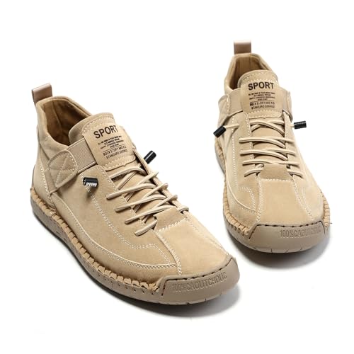 WXDTW Botas ortopédicas para mujeres y hombres, zapatillas ortopédicas cómodas e indoloras, botas de tobillo sin cordones con banda elástica ajustable, Khaki, 44 EU