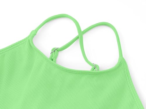 Image of Dvenki Girls Cutout One Piece Swimsuit Adjustable Straps Sizes 6X-16