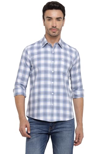 Image of Allen Cooper Checks Shirts for Men - 100% Cotton Comfort Fit Casual and Formal Shirt - Breathable, Soft, Classic Style (Multiple Colors)