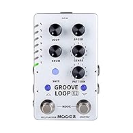 Input: 2*1/4’’ mono audio input jack (Impedance value 1M ohms) Output: 2*1/4” mono audio output jack (Impedance value 510 ohms) EXT CTRL: 1/8” stereo audio jack Saving slots: 14 Total recording time: 140 minutes (Stereo audio)