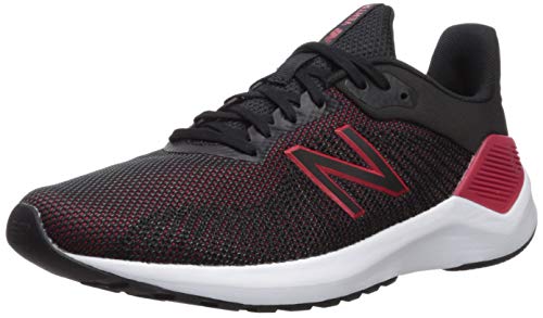 New Balance Men's Ventr V1 Running Shoe, Black/Red, 11 M US