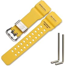 GG-1000 Resin Replacement Strap Compatible with Casio Master of G MUDMASTER GG-1000-1A3JF Mens GG-1000-1A5CR GG-1000-1A3J GWG-100-1A8JF Wristband Bracelet