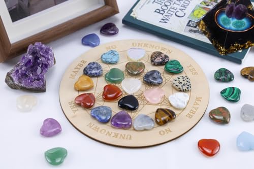 MAIBAOTA 20PCS Heart Healing Crystals Gemstones Set Bulk Natural Quartz Love Gem Stones Polished Pocket Protection Chakra Energy Balance Reiki Spiritual Meditation Small Gifts for Women Beginners - Image 3