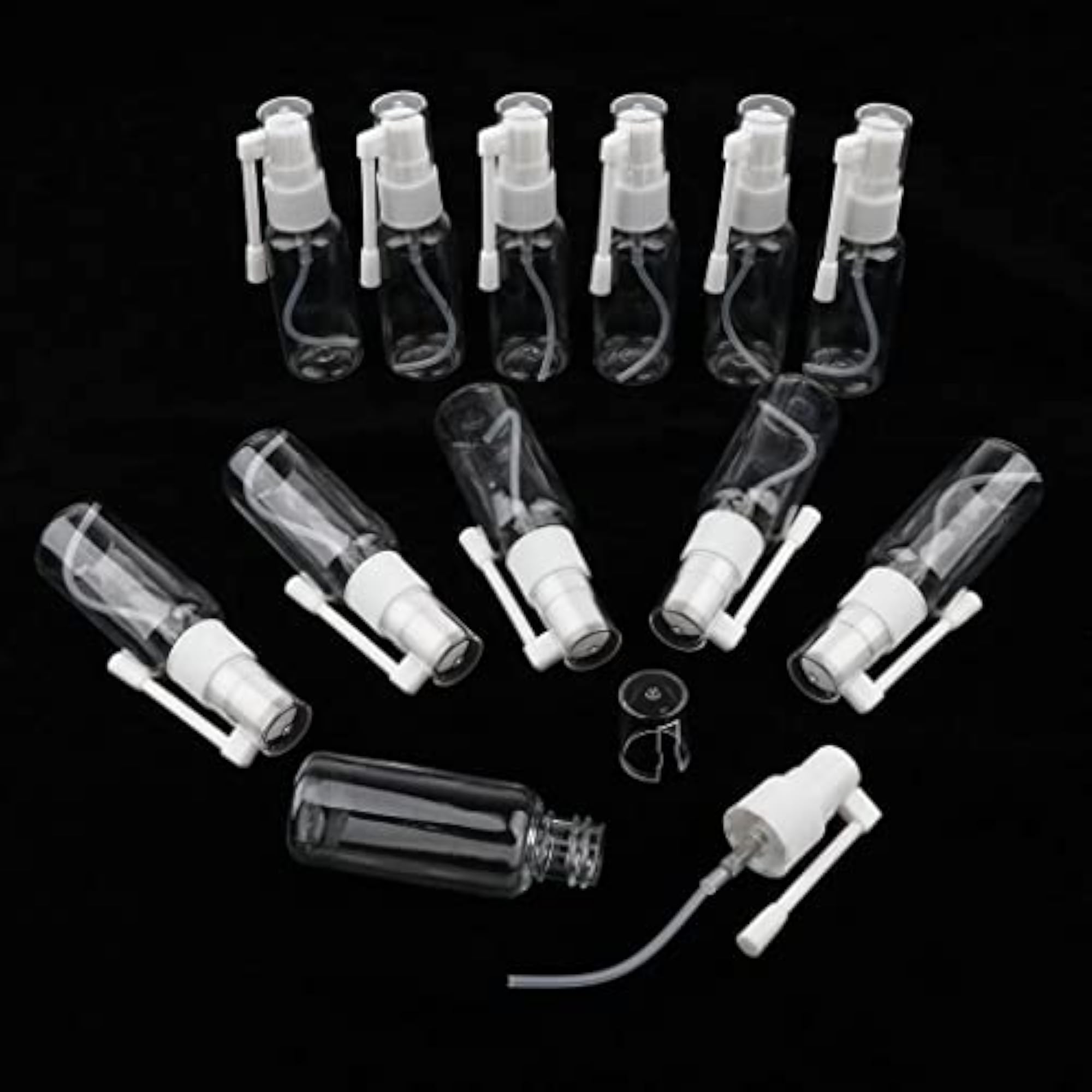 12 Pieces Empty Nasal Spray Refillable Bottle, 30ml