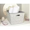 Laura Ashley LA-95613 Large Grommet Bin in Almeida Storage Basket, Dove Grey #1