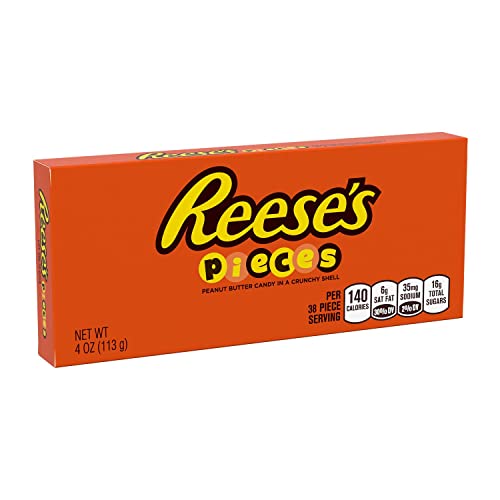 Reese's Pieces Candy, Peanut Butter Candy In A Crunchy Shell, 4.0 Ounce Box (Pack Of 12) #TOP1