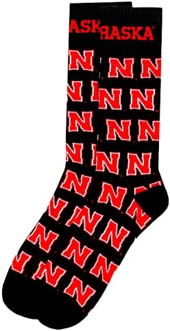 Nebraska Cornhuskers Black Socks