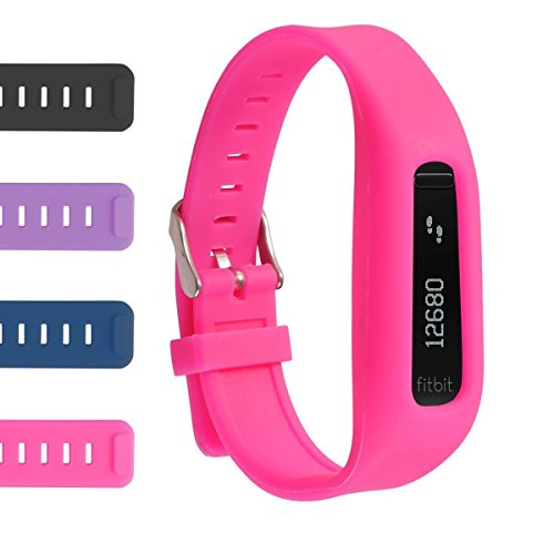 Correa de recambio con hebilla para Fitbit One (monitor no incluido), FUSIA