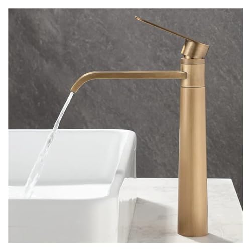 Robinet de lavabo en bronze antique HJMMHX mitigeur eau chaude et froide de qualité premium