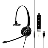 Picture of Sennheiser SC 635 USB (507254) - Single-Sided Business Headset | UC Optimized and Skype for Business Certified | For Mobile Phone, Tablet, Softphone, and PC (Black)