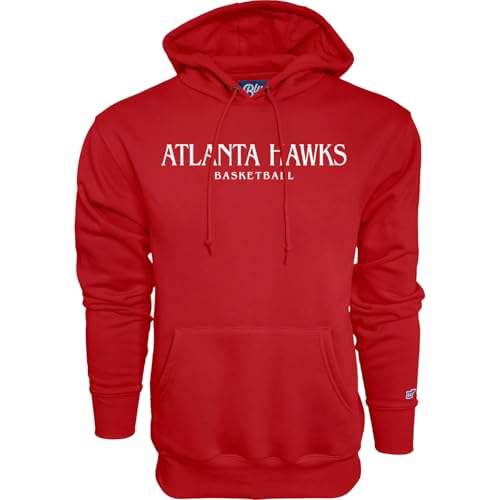 Blue 84 Atlanta Hawks NBA Officially Licensed Hooded Sweatshirt Embroidery Basketball, Team Color, Large