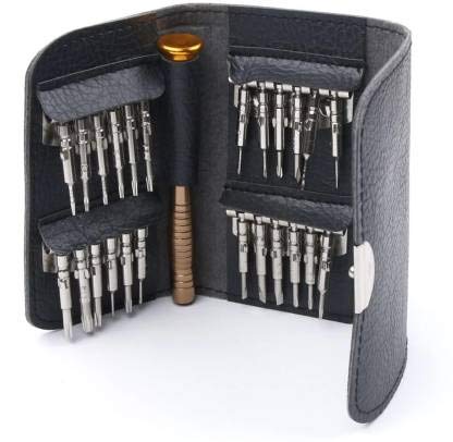 ARSH 25-in1 Aluminum Portable Pocket Screw Driver Mobile Repairing Tool Kit for Phone/Laptop/PC/Glasses