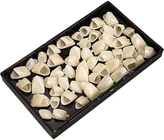 Lezevn 60 Pieces Temporary Crown Fake Teeth Front Teeth for Oral Care Tooth Repair Kit