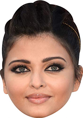FoxyPrinting Aishwarya Rai Bachan Bollywood Celebrity Cardboard Party Face Mask Fancy Dress