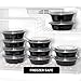 Freshware Meal Prep Bowl Containers [30 Pack] Plastic Bowls with Lids for Soup and Salad, Food Storage Bento Box, BPA Free, Stackable, Lunch Boxes, Microwave/Dishwasher/Freezer Safe (28 oz)
