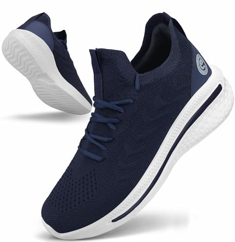 Best Tennis Shoes for Ball of Foot Pain: Top Picks! 12 Pujcs Womens Walking Shoes Non Slip Sneakers Lightweight Tennis Shoes Breathable Running Shoes Gym Workout Mesh Ball Shoes All Dark Blue Size 7
