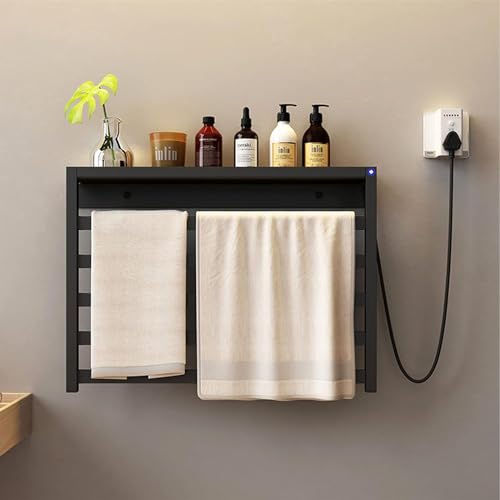Calentador de toallas con temporizador para eliminar la humedad del baño de forma automática 4