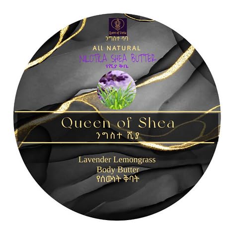 Queen of Shea East African Nilotica Shea Butter (4 oz, Lavender Lemongrass)