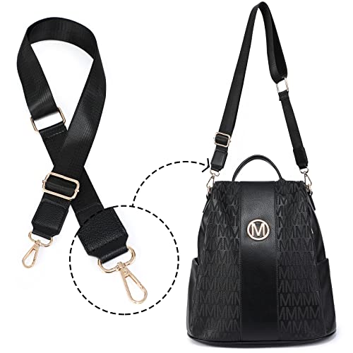 MKP COLLECTION Women Fashion Backpack Purse Multi Pockets Anti-Theft Rucksack Travel Shoulder Bag Handbag Set 2pcs