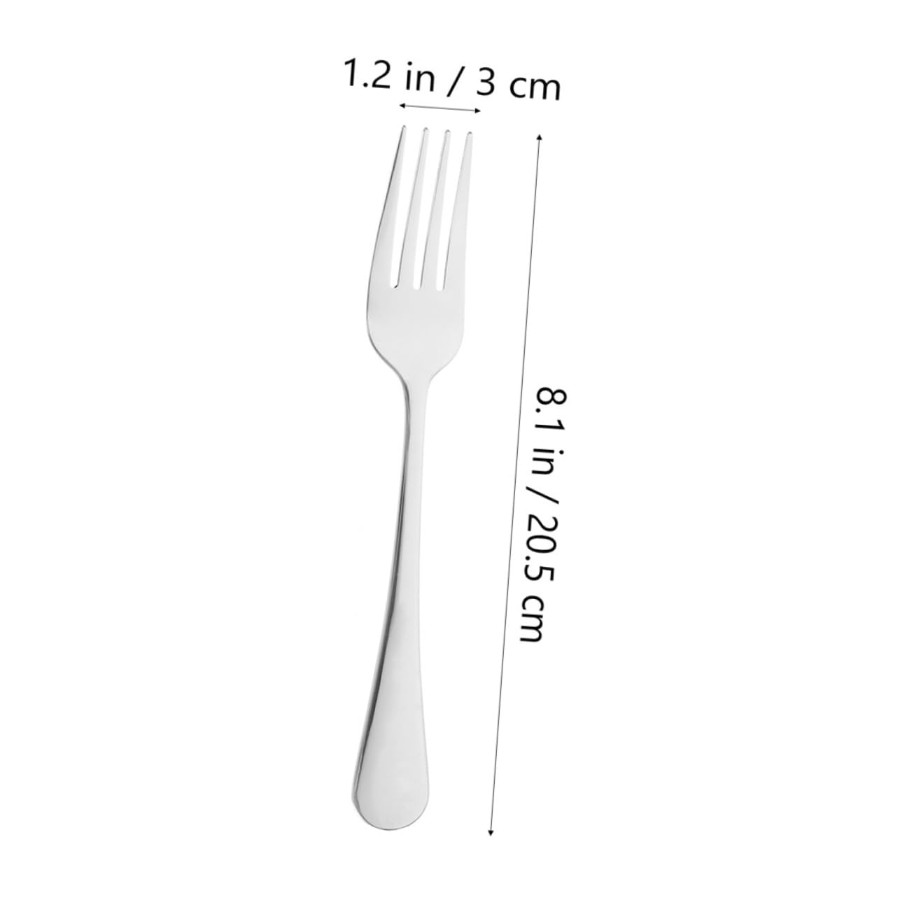 COLLBATH 6pcs Stainless Steel Salad Steak Forks Lightweight Resistant Kitchen Utensils for Bbq Dinners and Family Gatherings Dishwasher