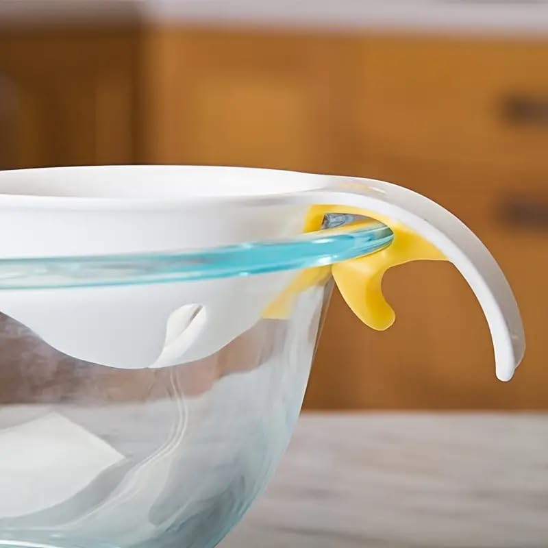 CHEFZOCO Separador de Yemas y Claras de Huevos 10 cm Plástico Blanco