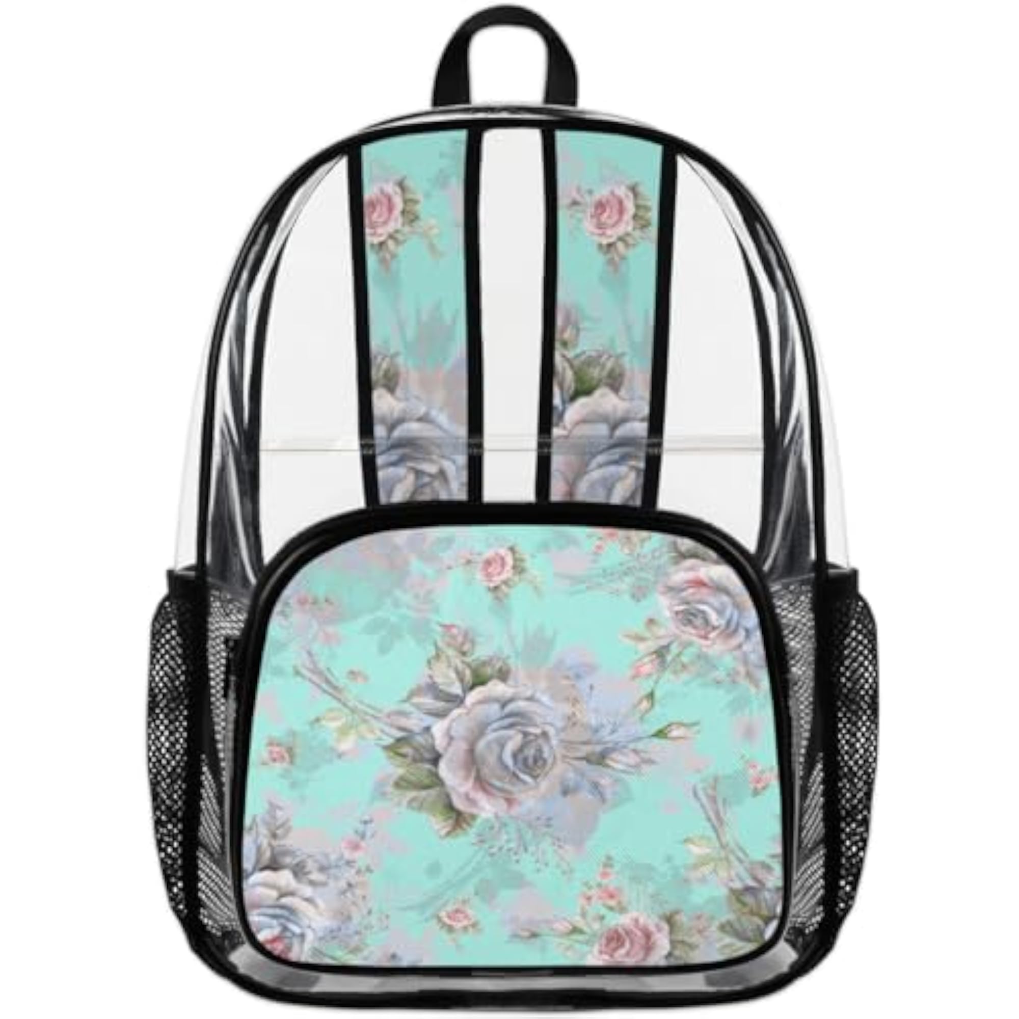Beautiful Rose Heavy Duty Transparent Backpack