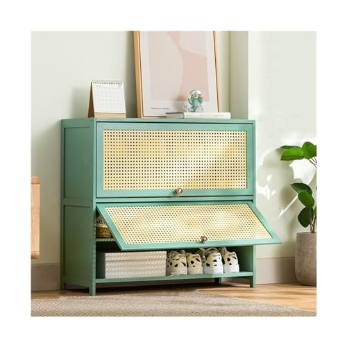 Organiseur sur pied multicouche vert pour rangement de chaussures - 2