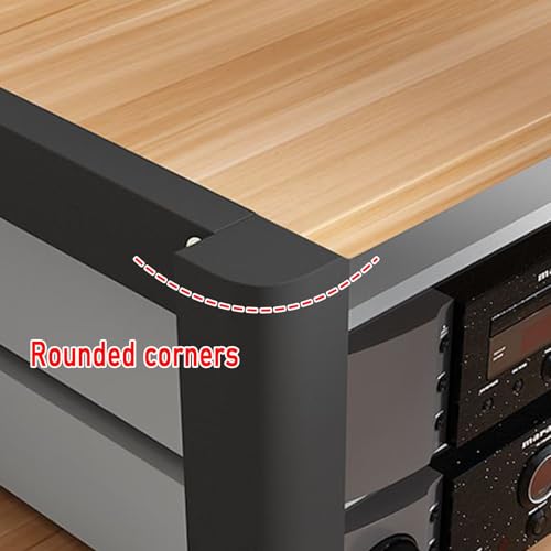 Support multimédia AV rack audio étagère réglable meuble stéréo 40cm - 6