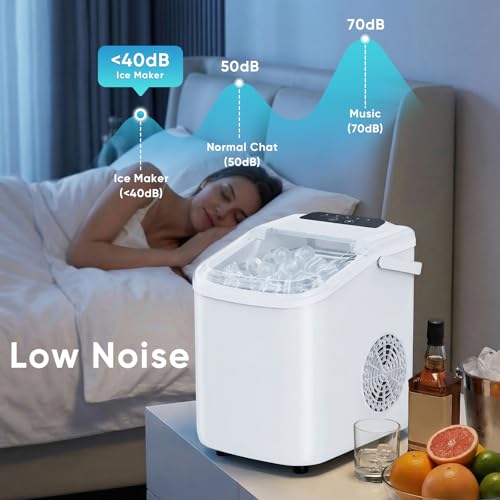 Image of NEWBULIG Ice Maker, Countertop Ice Machine with Handle