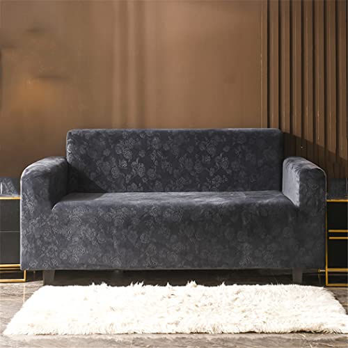 Housse de canapé en velours lavable imprimé fleurs salon - 3