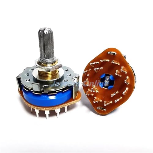 Interrupteur rotatif à bande SRRM433700 4 pôles 3 positions commutateur de signal audio