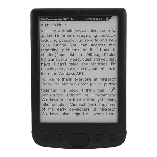 Tangxi 6 Inch E Reader, Portable E Book Reader with 800x600 Screen, with Text Highlighting and Audio Playback, Support PDF EPUB MOBI, 2500mAh Battery, Protective Case (16GB)