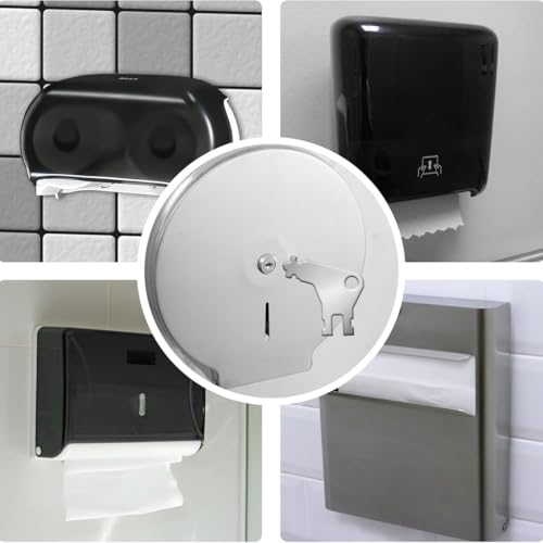WUSJCOF 6er-Pack Universalspenderschlüssel Papierhandtuchspenderschlüssel Toilettenpapierspender Handseifenspender
