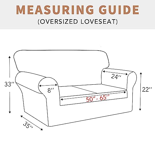 Image of Easy-Going 100% Waterproof Oversized Loveseat Cover, Couch Cover for Sofa